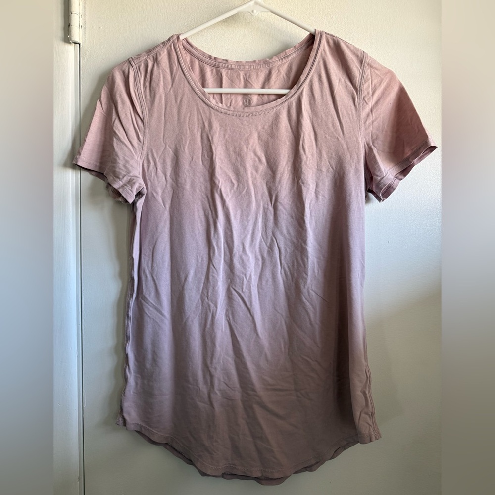 lululemon athletica Mauve Short Sleeve Crewneck Tee, Size Small